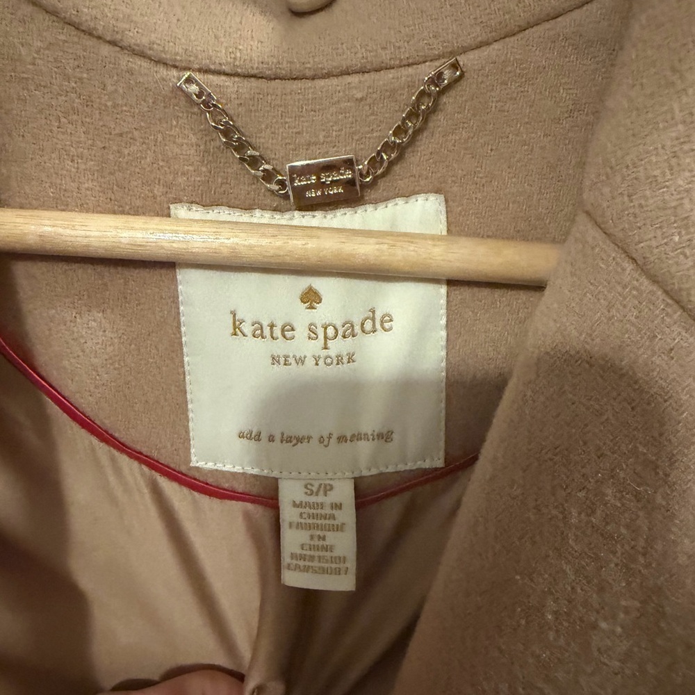 Kate Spade Camel Color Wool Coat - Picture 4 of 6